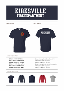 Custom Listing KVFD Tee - Station (Navy or Gray)