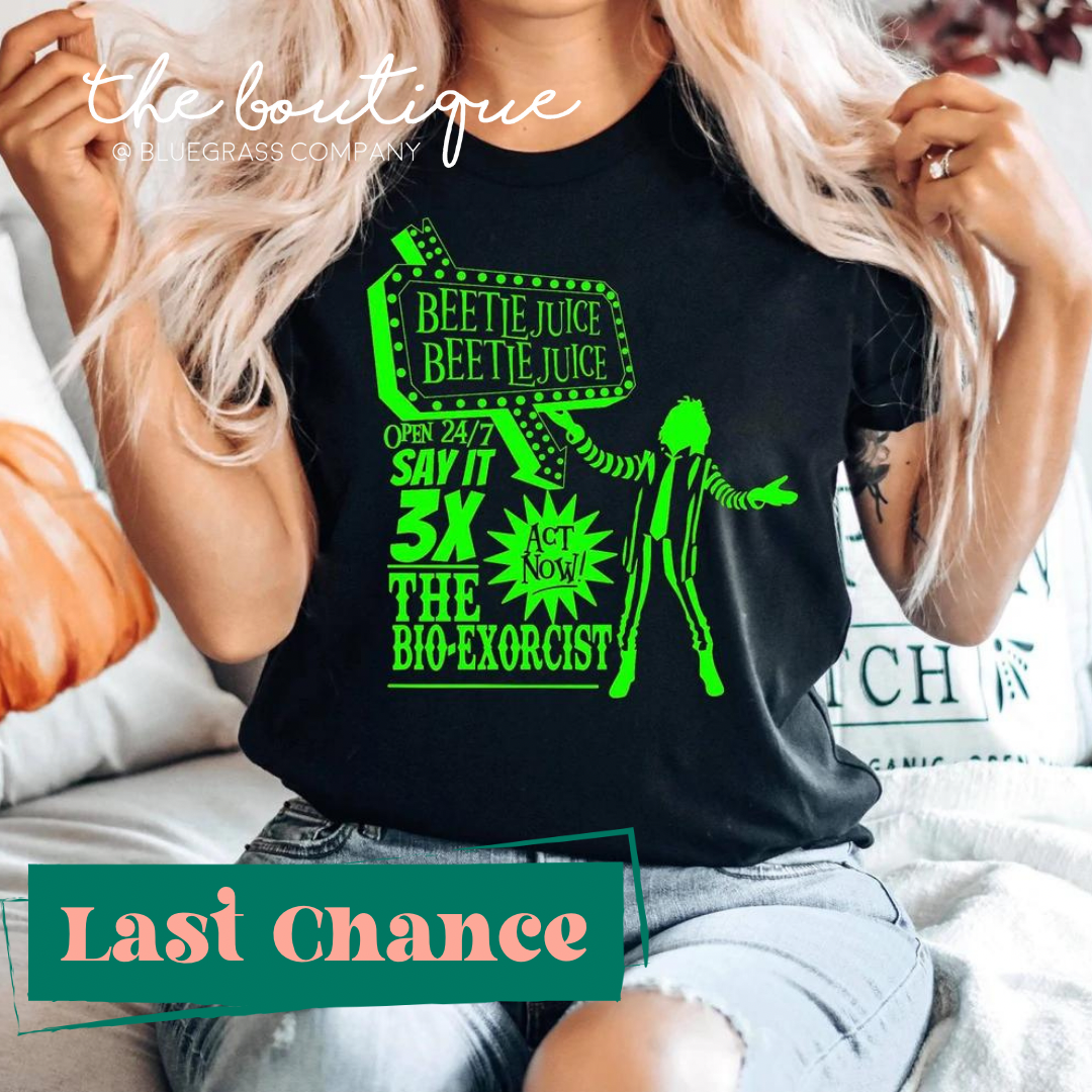 Beetlejuice the Bio-Exorcist Tee - Black