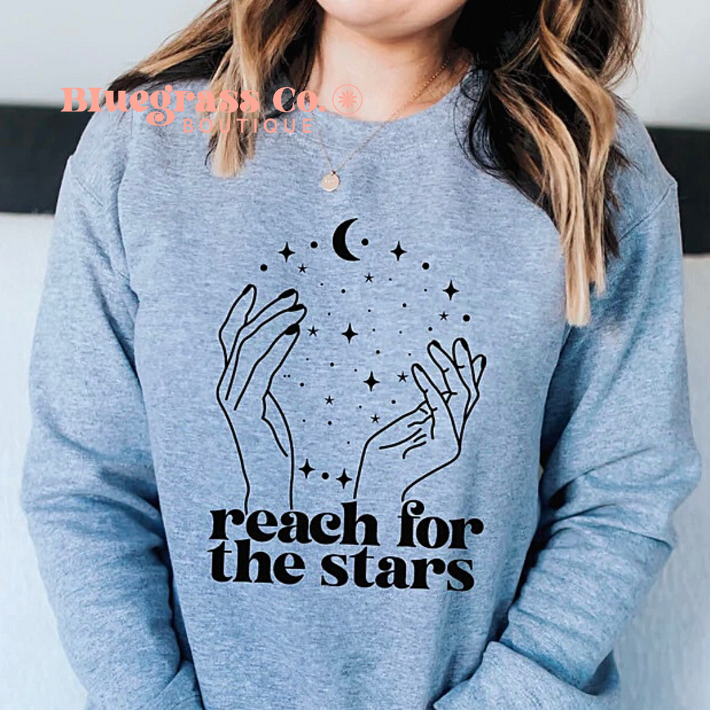 Reach for the Stars Sweatshirt - Heather Gray