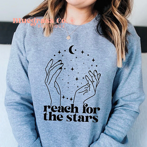 Reach for the Stars Sweatshirt - Heather Gray
