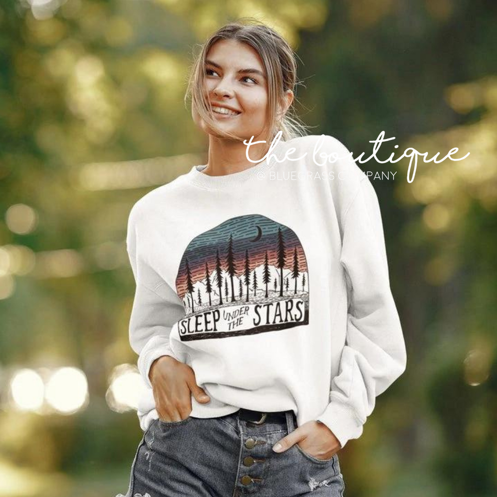 Sleep Under the Stars Long Sleeve Tee -  Natural Cream
