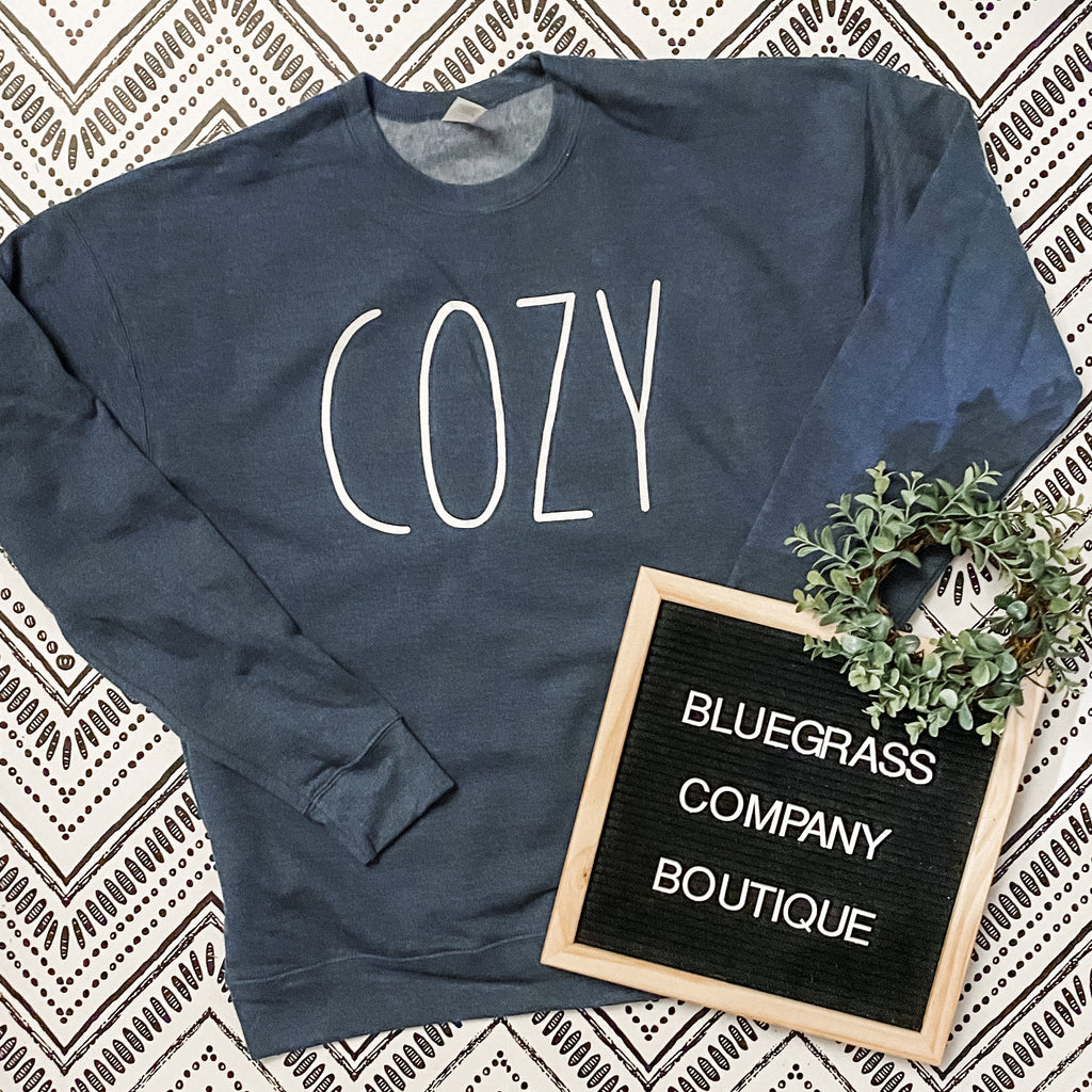 Cozy Sweatshirt - Heather Denim Blue