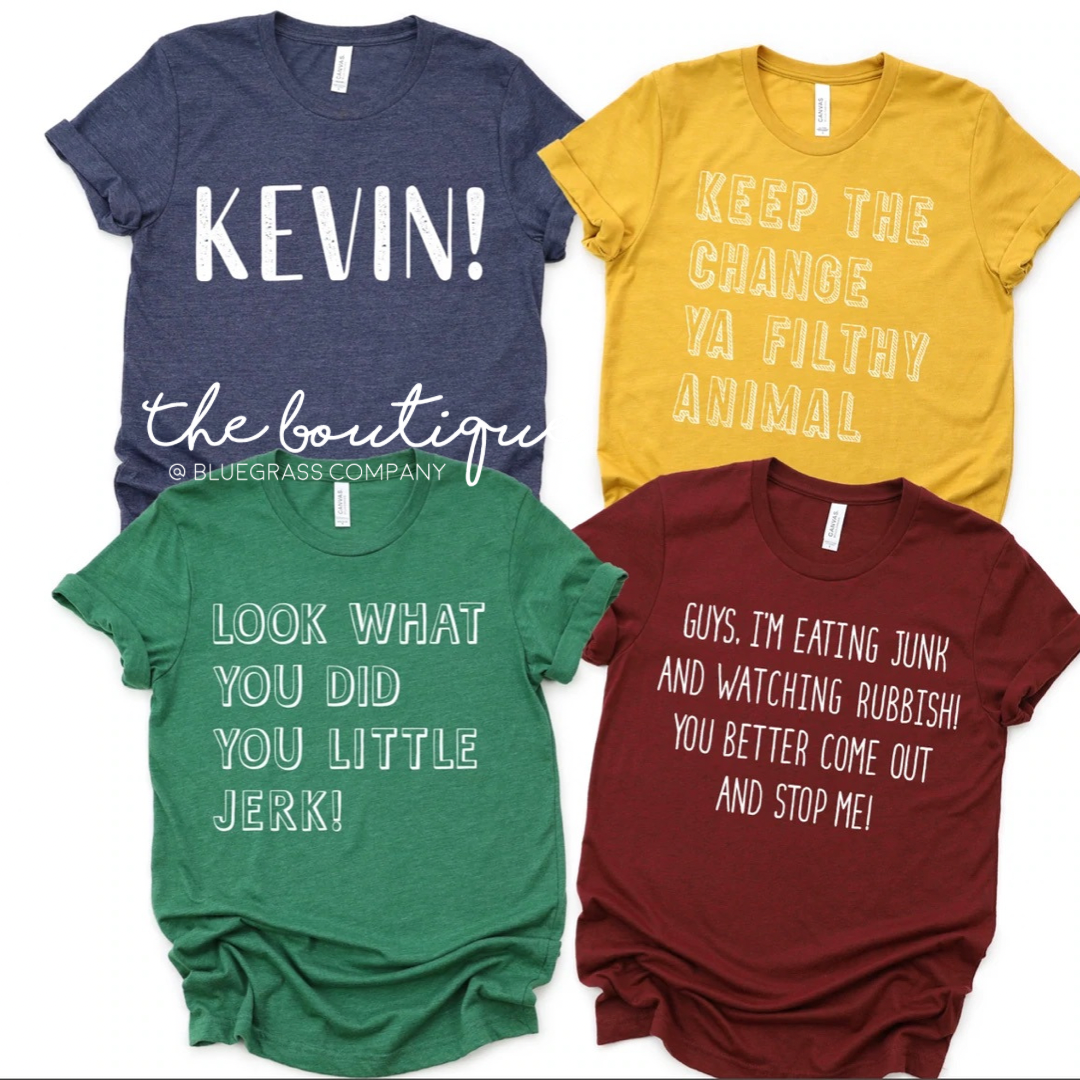 Home Alone Christmas Tee - Multiple Sayings