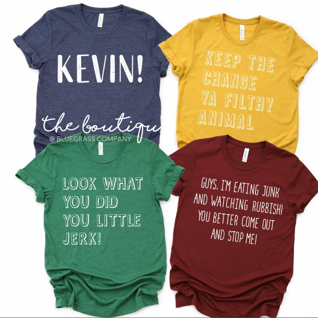 Home Alone Christmas Tee - Multiple Sayings