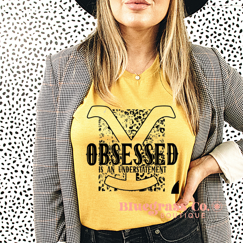 Yellowstone Obsessed Tee - Vintage Yellow