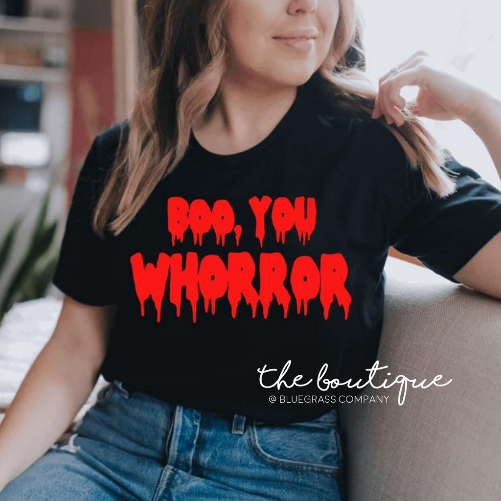 Boo You Whorror Tee - Black