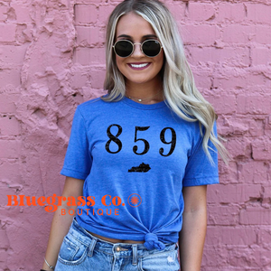 859 Kentucky Tee - Heather Royal Blue