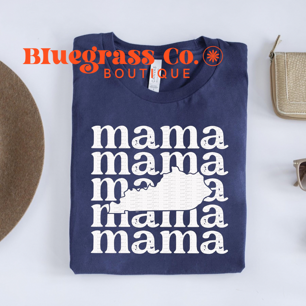 Kentucky Mama Tee - Heather Navy